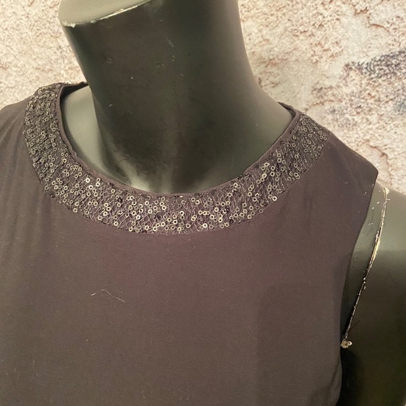 Ralph Lauren Side Sequin Rouched Dress - Picture 3 of 6